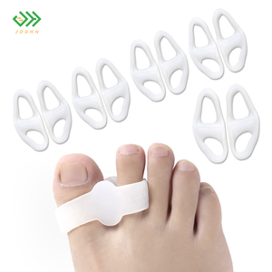JOGHN Yoga Pedicura Toe Thumb Valgus Corrector <span class=keywords><strong>Separadores</strong></span> <span class=keywords><strong>de</strong></span> <span class=keywords><strong>dedos</strong></span> <span class=keywords><strong>de</strong></span> <span class=keywords><strong>los</strong></span> pies para manicura Soft Sebs Silicone White Relief Pain Unisex - Product Image 4