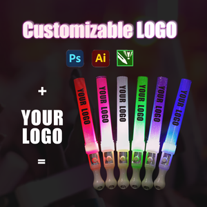 Venta al por mayor LED fluorescente palos <span class=keywords><strong>luminosos</strong></span> de apoyo concierto animando accesorios con logotipo personalizado Color personalizado - Product Image 2
