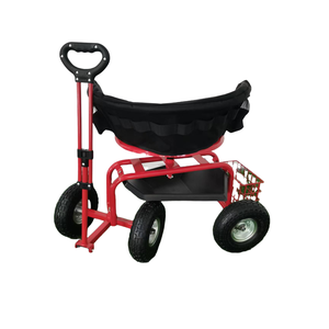 Taburete de trabajo de asiento de scooter giratorio rodante para jardín al aire libre para carros de mano y carritos producto - Product Image 5