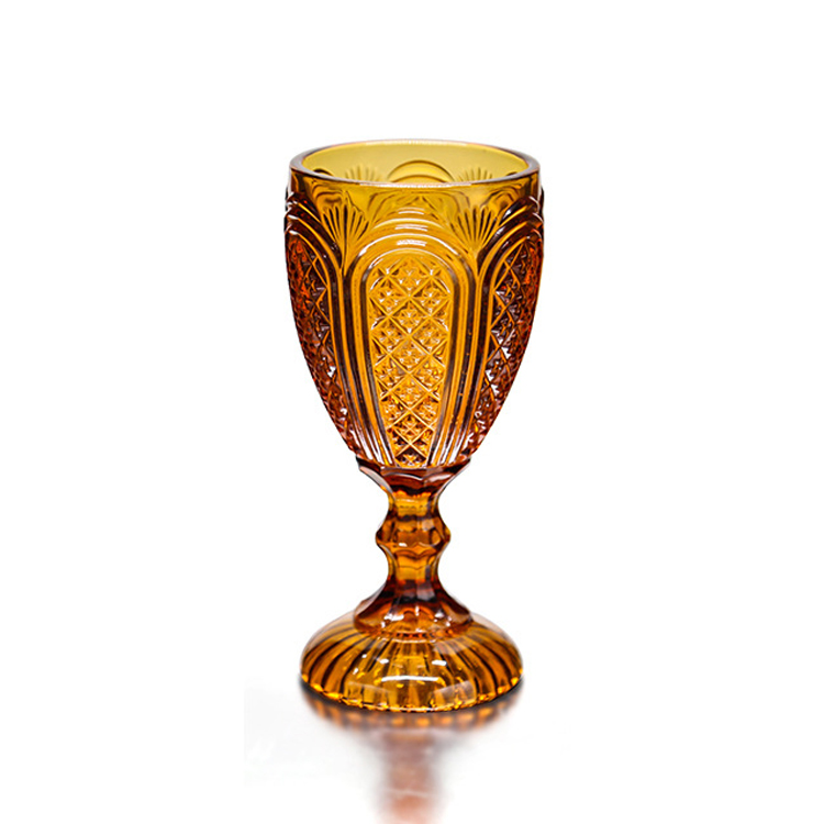 Оптовая продажа, недорогая Свадебная винтажная стеклянная посуда, бокалы цвета шампанского, голубого, розового, янтарного цвета, бокалы для вина