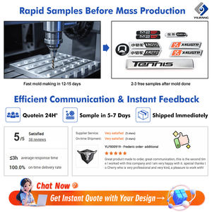 Emblemas de insignia de coche en relieve con diseño de logotipo personalizado <span class=keywords><strong>OEM</strong></span> Emblema 3D de ABS cromado con su archivo vectorial listo para ilustraciones - Product Image 5