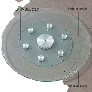 ถาดหมุนแก้วเทมเปอร์ขนาด 27 นิ้ว สำหรับโต๊ะอาหาร - Product Image 3