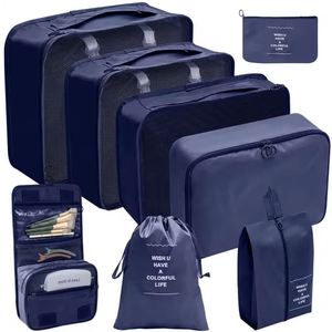 8 Set Packing Cubes Travel Storage <b>Suitcase</b> Packing Portable Luggage Packing Organizers for Travel - Product Image 5