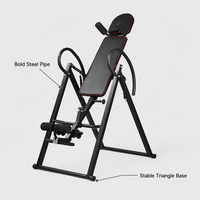 Table d'inversion pliable Haobai HB-DLJ003 pour thérapie par la gravité, appareil d'étirement dorsal réglable pour la colonne vertébrale
