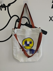 Sac fourre-tout en toile de coton imprimé directement de l'usine sacs-cadeaux promotionnels en noir et blanc avec logo personnalisé, style tendance pour un usage quotidien - Product Image 5