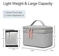 RAYLON sac à main portable personnalisé en nylon pour maman sac avec bouteille de stockage de lait pour maman et enfant tire-lait sac à main