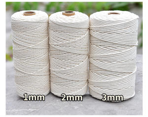 Cordão de Algodão para Macramê Disponível em Estoque 2mm 3mm 4mm 5mm 6mm 8mm 10mm, Corda Natural para Macramê DIY Artesanal - Product Image 4
