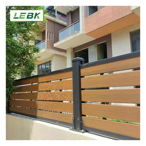 Clôture de jardin en plastique composite, <span class=keywords><strong>bois</strong></span> et plastique avec clôture en aluminium ou wpc, conception innovante, étanche anti-Uv, co-extrusion - Product Image 4