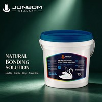 Adhésif pour marbre JUNBOM Premium, durcissement rapide et haute dureté pour le collage de pierres décoratives, directement de l'usine avec emballage personnalisé