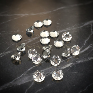 9mm Brilliant Cut Natural Clear Quartz Crystal High Quality Faceted Loose Gemstone IGI Certified 2.60 Carat Jewelry Making - Product Image 4