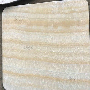 Feuille de marbre composite légère jaune miel blanc avec support en aluminium nid d'abeille - Product Image 3