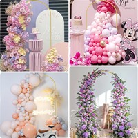Arche de mariage moderne en fer, hauteur 2,2 m, avec décoration rideau en tulle pour mariages - Marque Fanhua Huijin