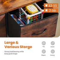 Commode moderne minimaliste pour chambre à coucher, armoire haute avec 9 tiroirs de rangement en tissu, organisateur de placard pour vêtements d'adultes et d'enfants