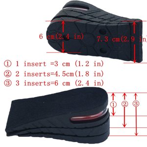 Soletta regolabile per aumentare l'altezza cuscino per sollevamento del <span class=keywords><strong>tallone</strong></span> dell'elevatore soletta per scarpe sottopiede per aumentare l'altezza - Product Image 2