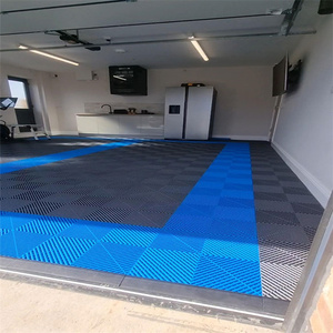 Dalles de sol emboîtables pour garage - Tapis de sol multifonctionnel pour lavage de voitures et atelier, <span class=keywords><strong>dalle</strong></span> de sol robuste - Product Image 2