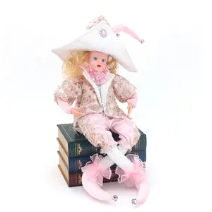 SOTE PD102 Pirate Figure Christmas Elf Toy Pink Figurine Home Decorations Flexible Pink Elf Christmas Doll Bendable Ornaments