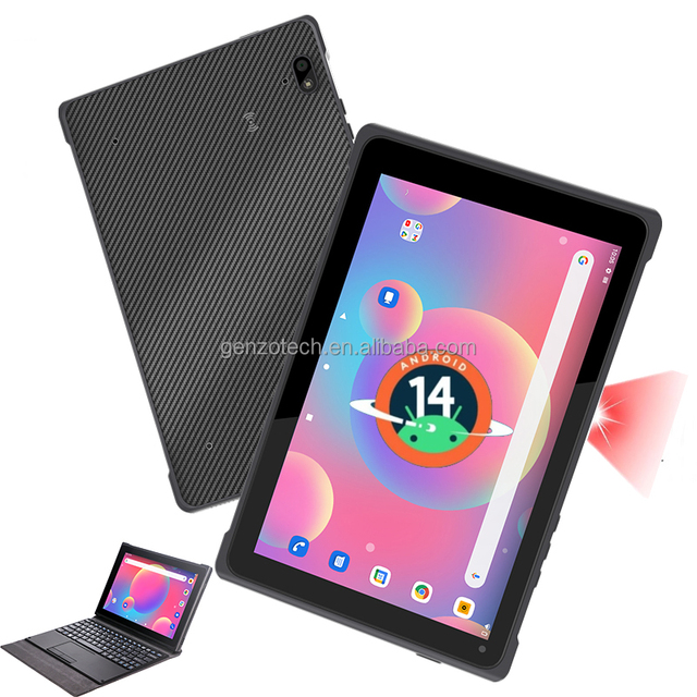 8/10.1 Inch Slim Industrial Business Tablet Android With Keyboard 2D Barcode Scanner NFC Terminal Rugged Android Medical Tablet