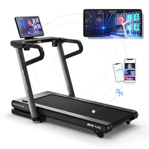 YPOO Cardio exercise equipment fitness sports running machine treadmill semi commercial treadmill 15% incline with YPOOFIT APP