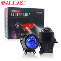 Projecteur de brouillard bleu H11 12V avec lentille de 3 pouces, phare LED laser bifocal pour Faro Delantero Hilux Probox 6000K Toyota Corolla