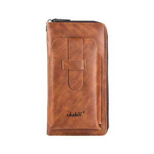 2024 Hot Sale High-Capacity Zipper Phone Bag <strong>Pu</strong> <strong>Leather</strong> Men's Business Hand Clutch Long Wallet - Product Image 6