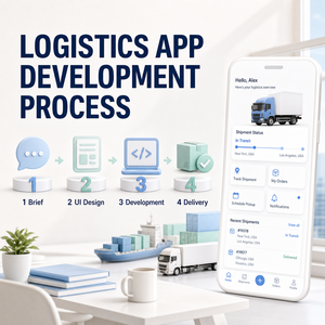 Maßgeschneiderte Logistik-Lieferungs-<span class=keywords><strong>App</strong></span>-Entwicklung für iOS und Android mit Bestellmanagement, Routenoptimierung und Flottenmanagement-System - Product Image 3