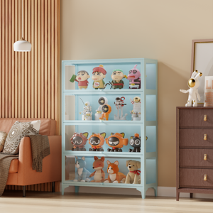 Kabinet peraga pintu kaca 5 "untuk ruang tamu kamar tidur Artware buatan tangan buku pajangan mainan <span class=keywords><strong>Model</strong></span> patung Abubu