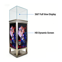Écran LED Colonne Pleine Couleur Commercial pour Exposition P1.8 P2 Écran de Vitrine LED Mur Vidéo Panneau Écran Cube LED Intérieur