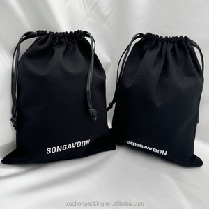 Nhiệm Vụ Nặng Nề 12Oz Màu Đen Bông Vải Dây Kéo Túi Cho Các Công Cụ Như Quà Tặng Tùy Chỉnh Bông Mũ Bóng Chày Khuyến Mại Túi - Product Image 1
