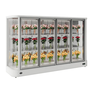 Réfrigérateur commercial refroidi par air à porte en verre avec affichage floral et congélateur à dégivrage <span class=keywords><strong>automatique</strong></span> - Product Image 2