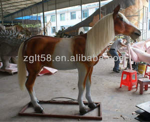 Decoración de jardín Simulación Caballo mecánico a la venta <span class=keywords><strong>Zoo</strong></span> Park Estatuas de <span class=keywords><strong>animales</strong></span> de tamaño real Caballo animatrónico - Product Image 4