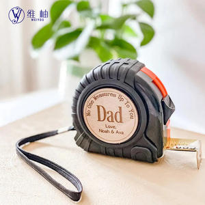 Dropshipping Shopify POD Produit Cadeau Fête des Pères Mètre Ruban Gravé Règle en Bois Personnalisée Cadeau de Noël pour Petit Ami - Product Image 4