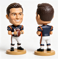 3D op maat gemaakte hars voetbal speler bobblehead gepersonaliseerde sportfiguur displaymodel anime figuur beeldje actiefiguur