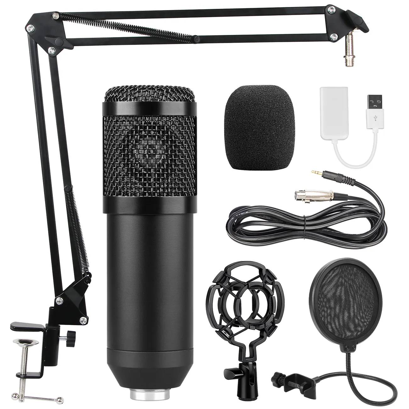 Depusheng A11 Podcast Microfone Mic Karaoke Set Kit Usb Opnamestudio Condensator Microfoon