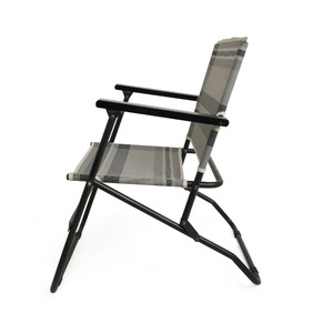 Chaise pliante d'extérieur grise 56x57x73cm, chaise de plage pliable - Product Image 3
