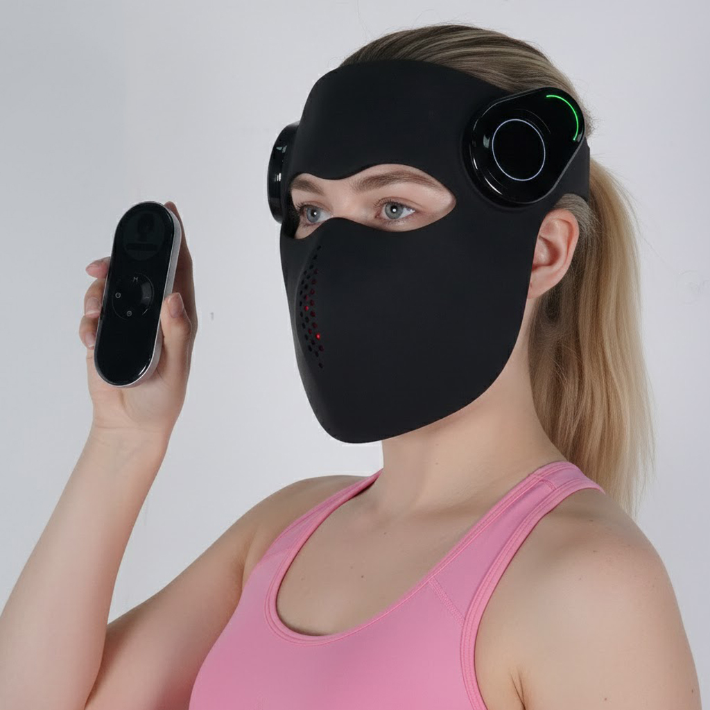 Manufacturer Silicone Led Facial Mask Red Light Mask Wireless 4D Red Light Therapy Mask