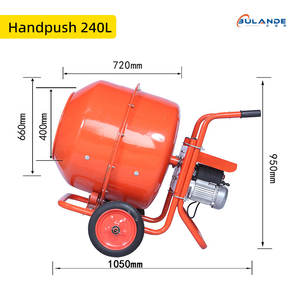 Neues Design Elektromotor Anhänger Mobiler Betonmischer Hands chub Hohe Effizienz - Product Image 3