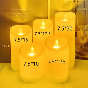 Velas LED sin Llama al por Mayor, con Pilas, de Plástico, para Decoración de Bodas y Fiestas de Cumpleaños - Product Image 1
