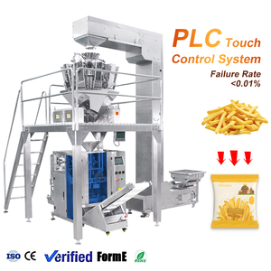 Máquina de Envasado VFFS Automática de Alta Precisión con 10 Cabezales, Accionamiento Eléctrico, Ahorro de Energía, para Envasado de Papas Fritas - Product Image 1