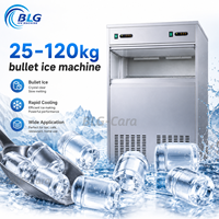 Machine à glaçons en forme de balle Spray Bullet Ice Maker 50kg, machine à glaçons en forme de balle commerciale, machine à glaçons en forme de balle BLG.