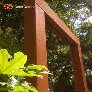 GNEE Design moderne en acier corten Fontaine en tissu de cuivre à éclairage LED pour le jardin, les fêtes de mariage - Product Image 5