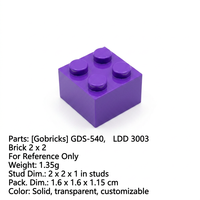 Gobricks GDS-540 Bloques de Construcción al por Mayor LDD 3003 Ladrillo 2 X 2 Piezas