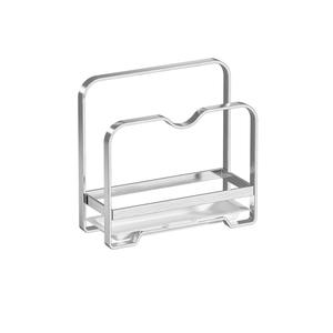 Support de planche à découper multifonctionnel en acier inoxydable avec porte-couvercle et plateau d'égouttage pour l'organisation du comptoir de cuisine - Product Image 2