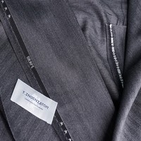HARCHOY DRAPE Tissu en laine mérinos 100% importée, laine peignée lourde 360 g, doublure de veste tricotée biologique, motif teint en brossage, pour filles
