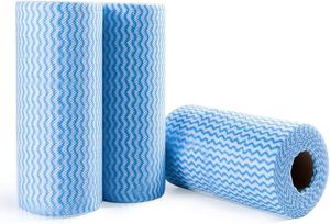 Accessoires de cuisine personnalisés, rouleaux de tissu non tissé réutilisables, lingettes nettoyantes jetables - Product Image 1