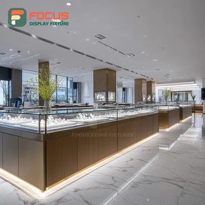 High Visibility Jewelry Retail Showcase System Polished Surface Boutique Space Glass Showcase - Product Image 3