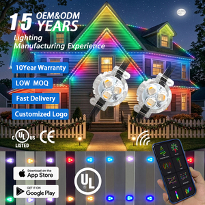 Customized Holiday Decor Christmas Lights DC12V 24V Gemstone Point Lights IP68 Permanent Outdoor Track <b>Lighting</b> - Product Image 1
