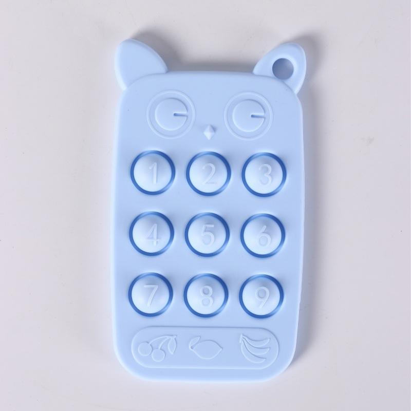 Bleu ciel (anneau de dentition hibou bulle)