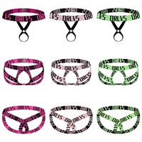 Lingerie érotique sexy pour hommes, string C avec anneau en O, logo personnalisé, ceinture jacquard, vêtements fétichistes, sous-vêtements gay, string pour hommes