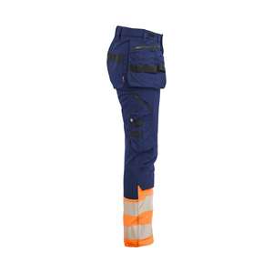 BLAKLADER - 703011498953C40 Pantalón de mujer de alta visibilidad elástico Azul marino/Naranja-EAN 7330509958230 ROPA DE TRABAJO DE LA HI-VIS - Product Image 5