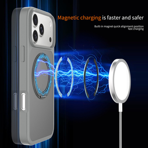 เคส iPhone 18 Pro Max <span class=keywords><strong>แบ</strong></span>บกันกระแทก ป้องกันรอยขีดข่วน วัสดุ TPU PC พร้อมขาตั้งแม่เหล็กหมุนได้ 360 องศา ผิวสัมผัสนุ่มแบบด้าน พรีเมียม - Product Image 4